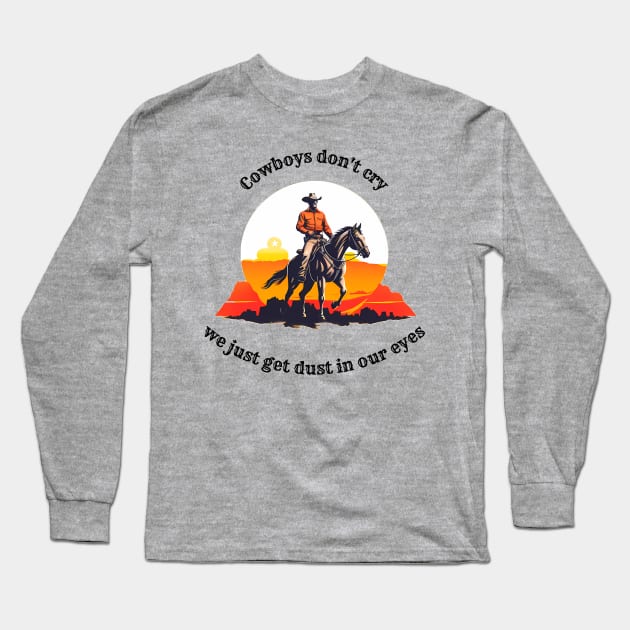 Cowboy Long Sleeve T-Shirt by DeeJaysDesigns